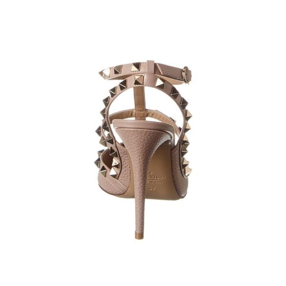 Valentino Rockstud Caged/Dust Bag Grainy Leather Pump in Powder 38.5 $1190 - Picture 7 of 9